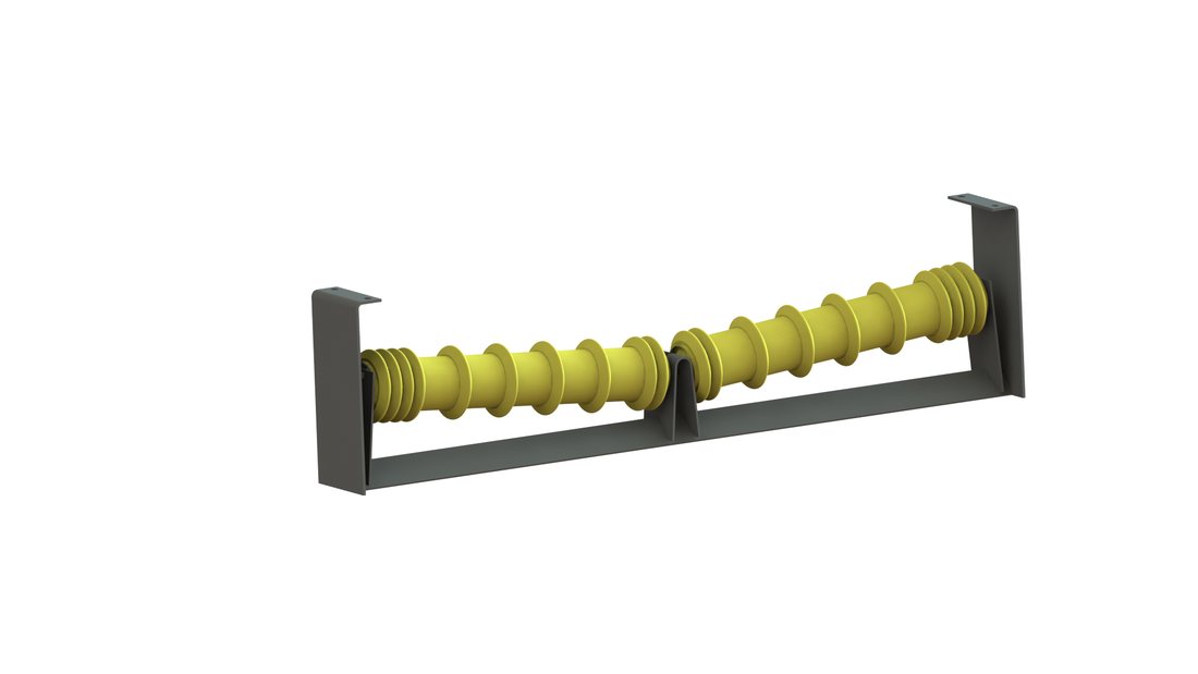 Rubber-disc return idler set