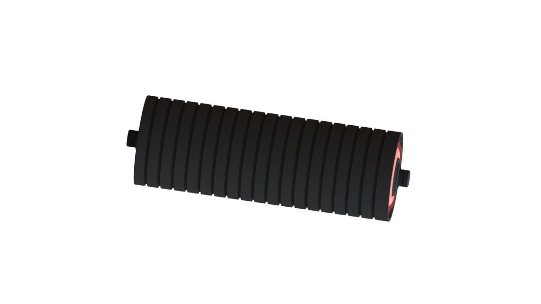 Rubber-disc impact roller