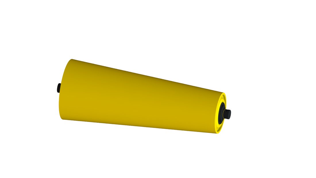 Tapered training roller