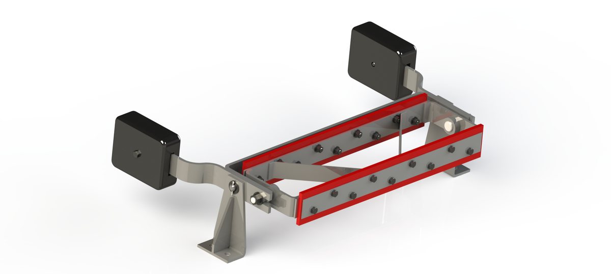 Counterweight twin-head cleaner